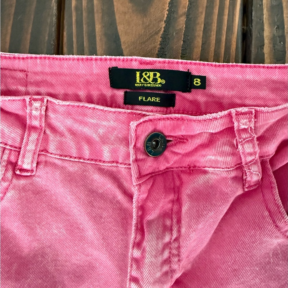 Pink Flared Pants - Picture 2 of 3